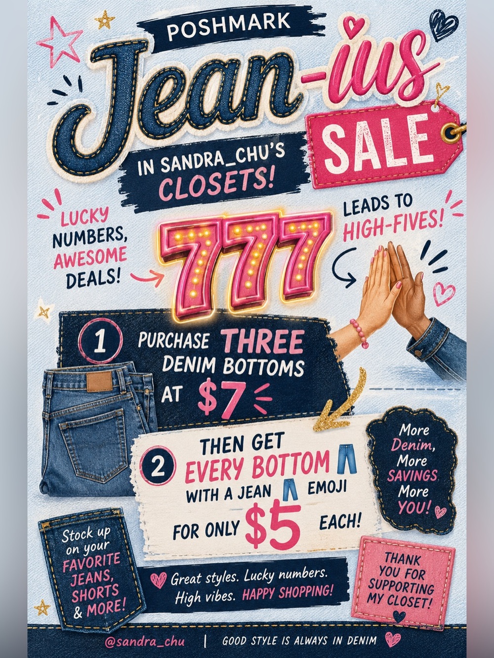 Women's Blue Denim Jeans - Classic Blue